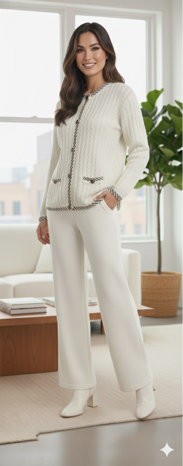The Parisian Ivory Tricot Set