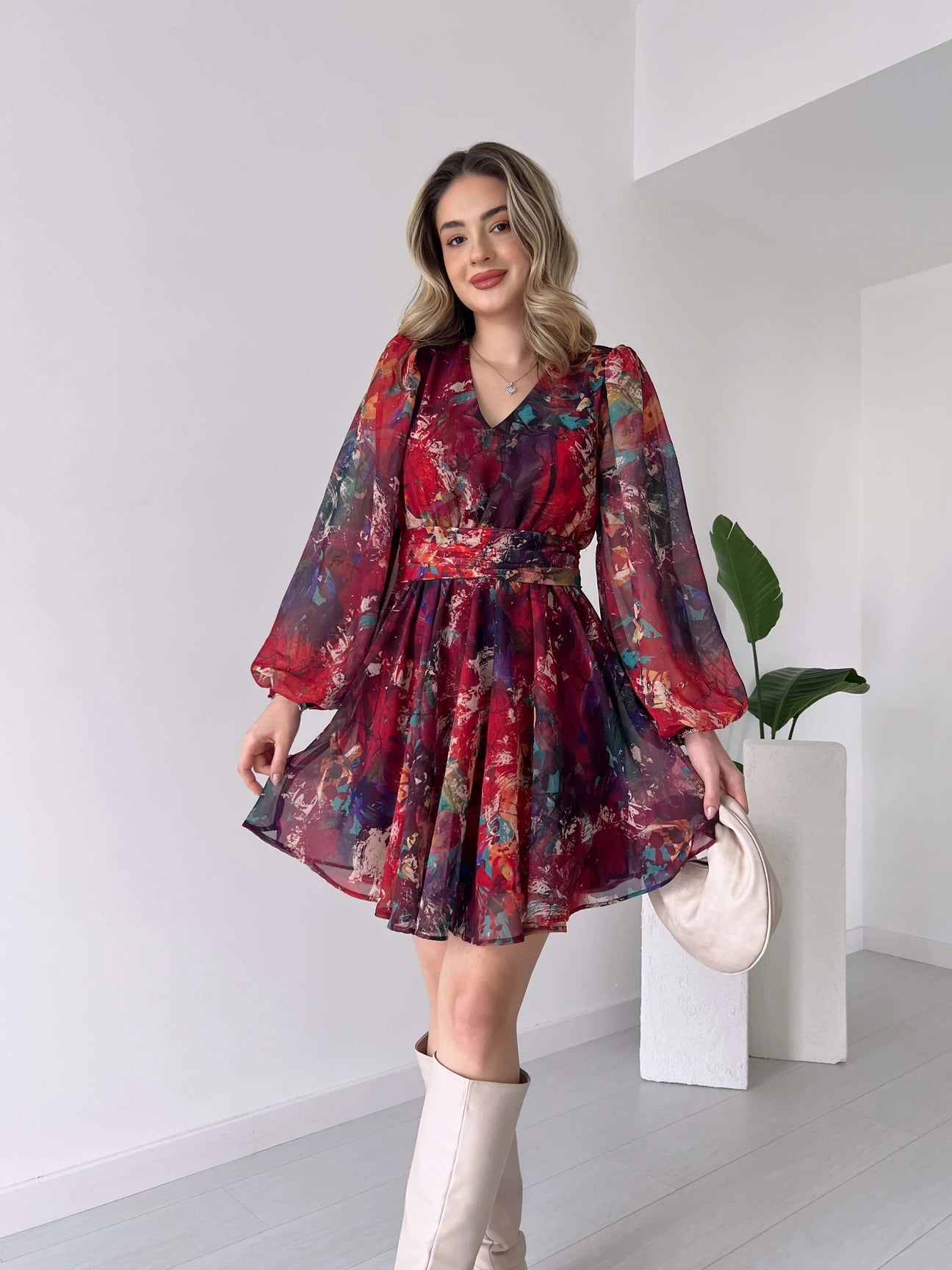 Red Silva dress