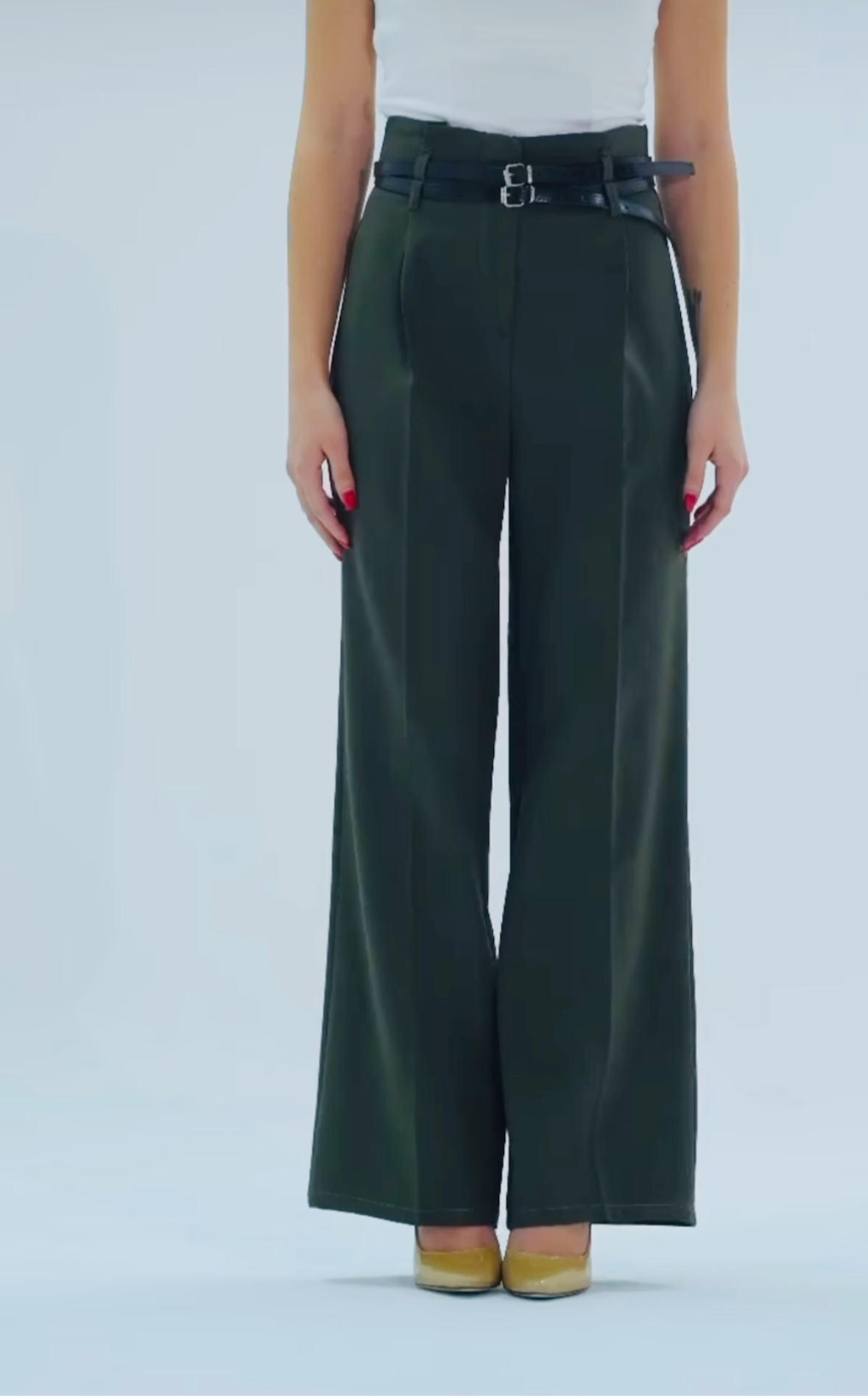 Emerald Palazzo Pants