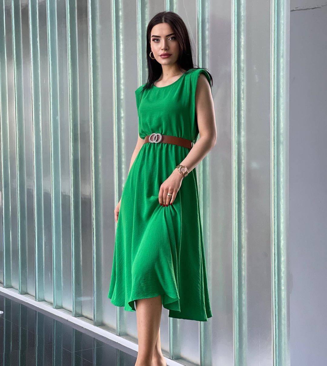 Green Casual Dress