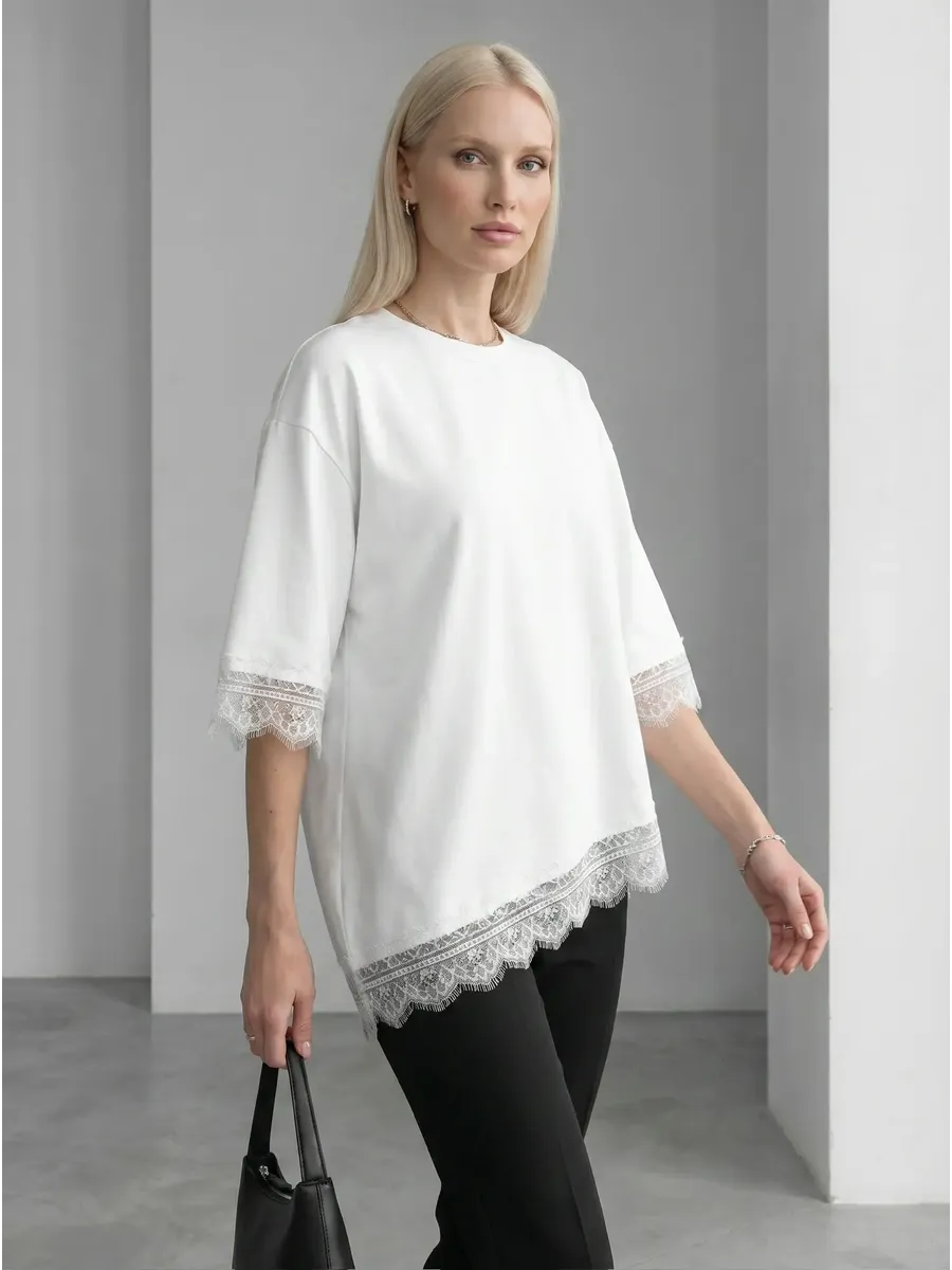 Lace White Tshirt