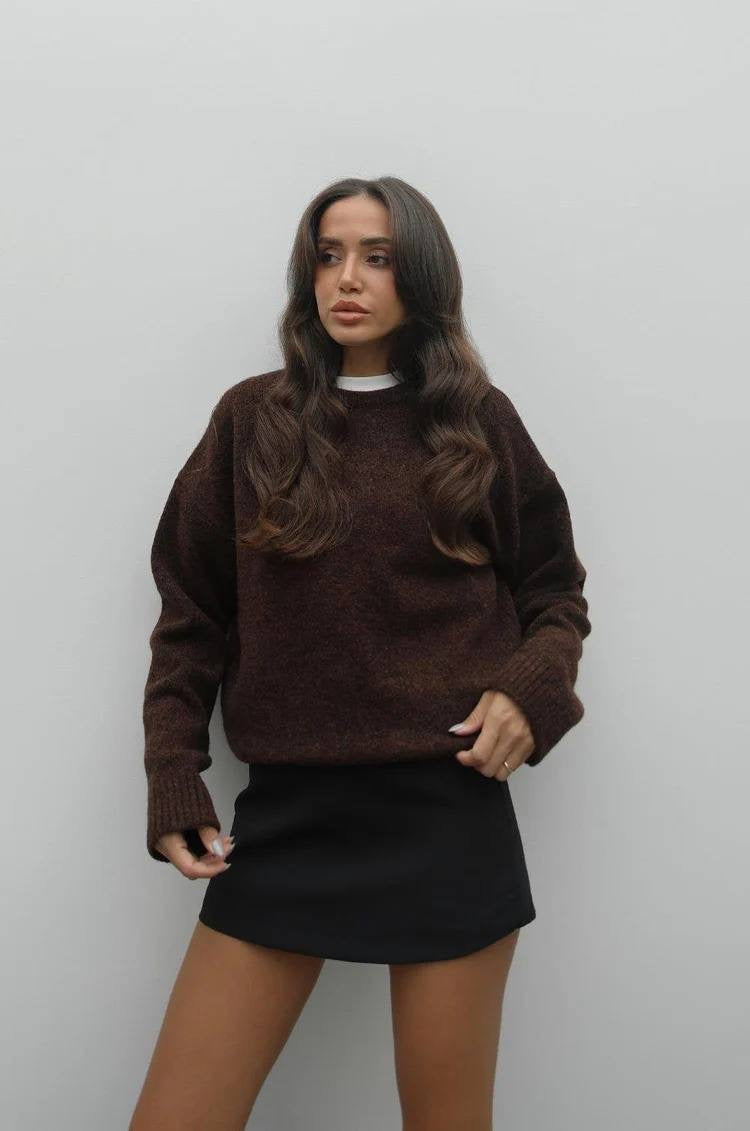 Brown Wool Top