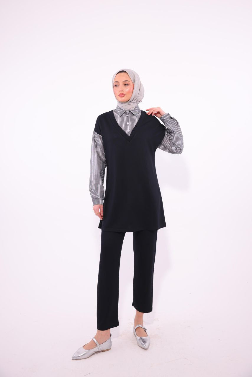 Casual Black Lines Set