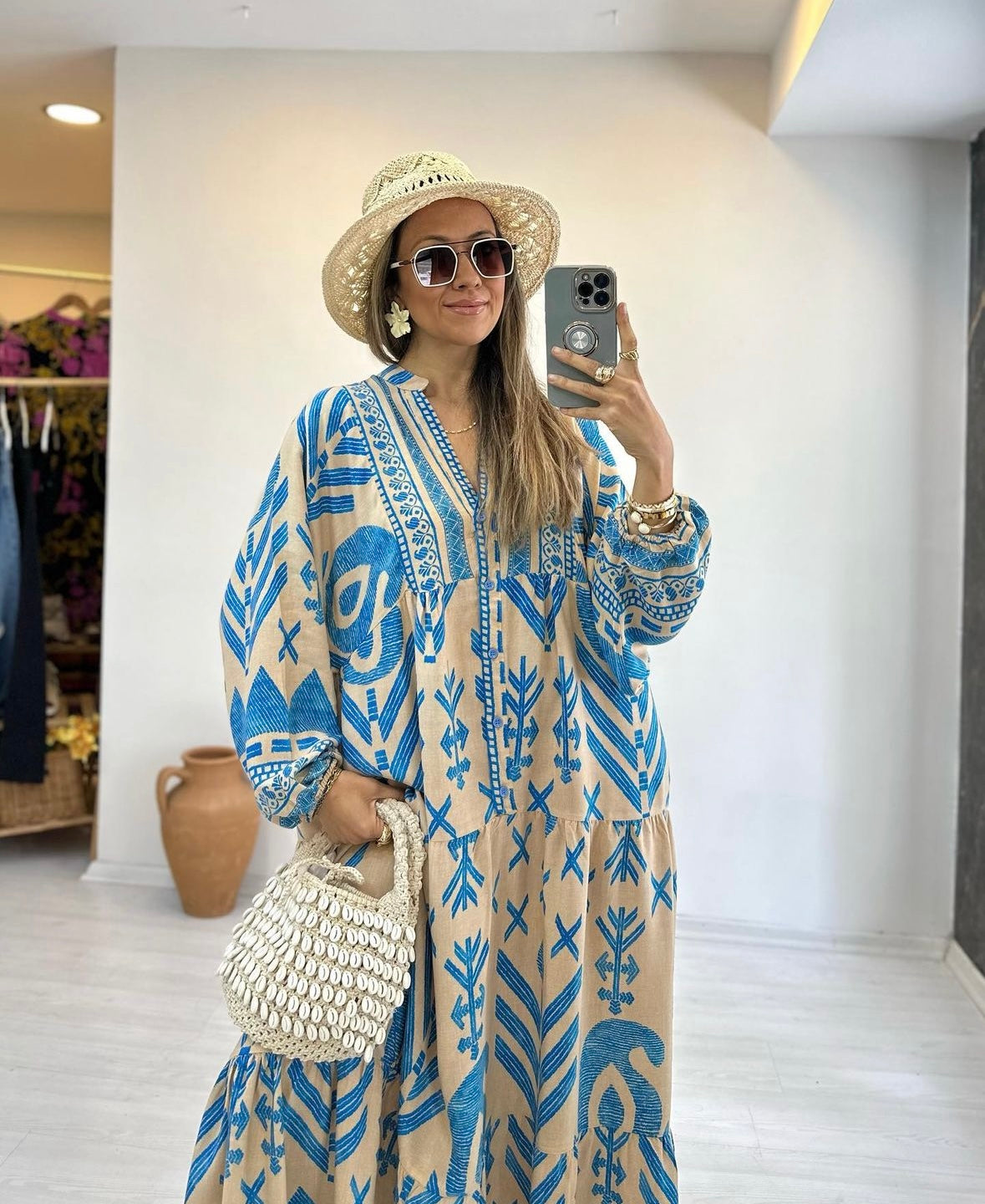 Cyan Blue Dress