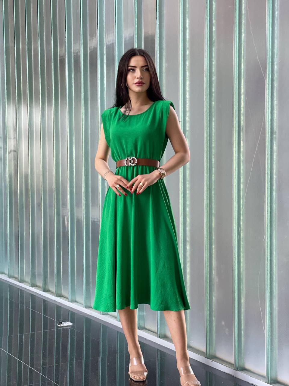 Green Casual Dress