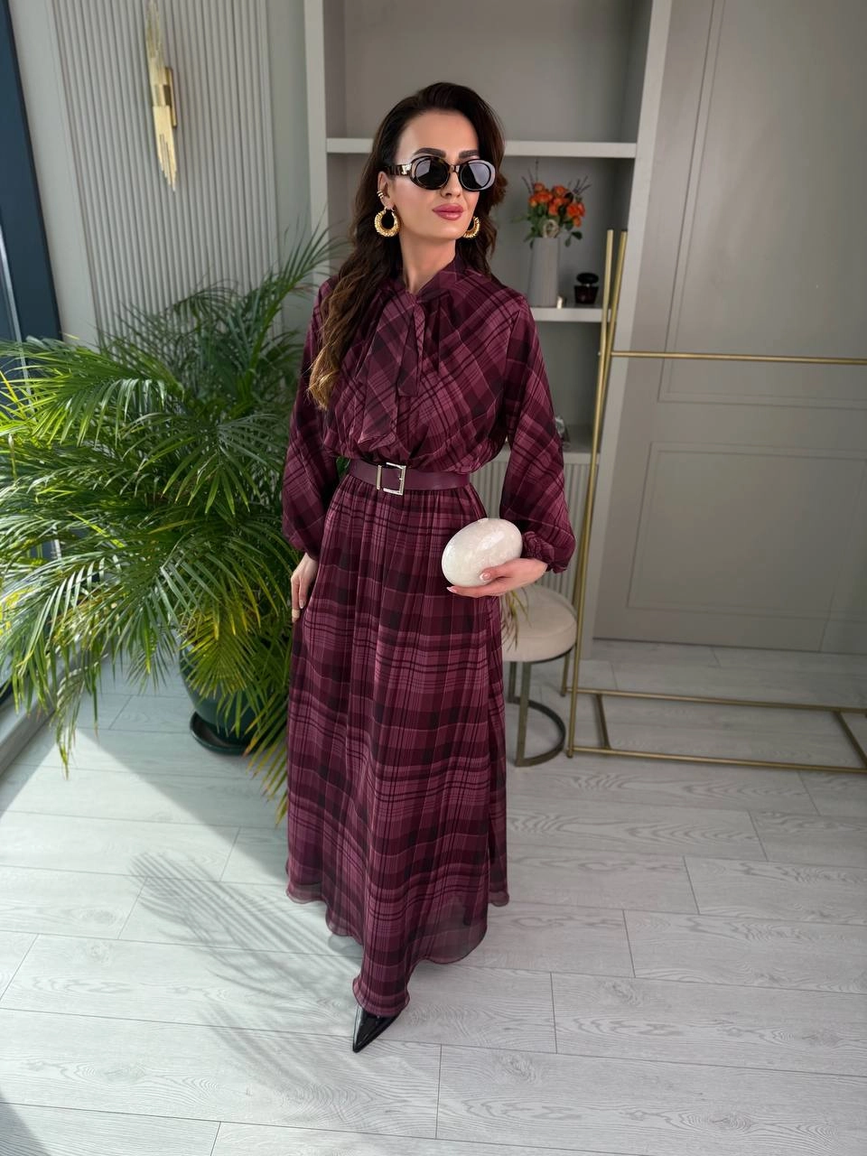Isabella Plaid Dress