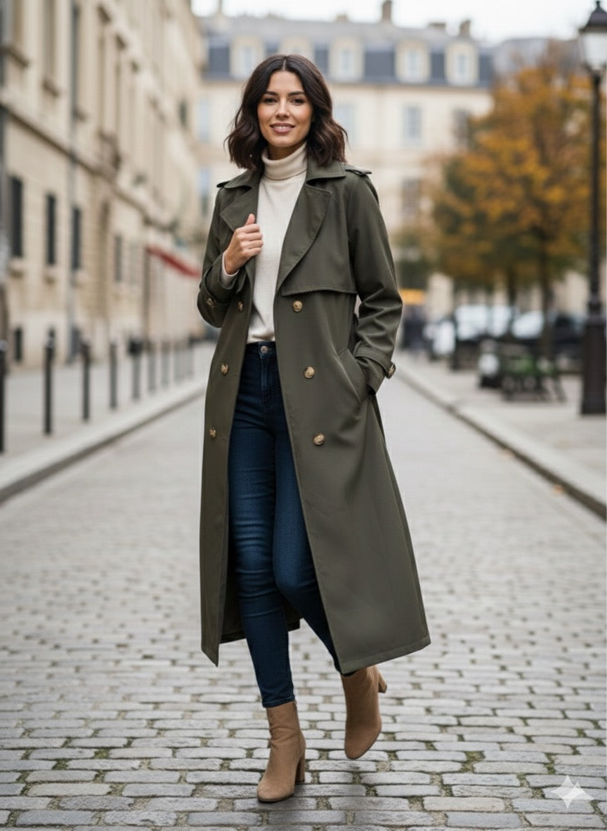 Dark Emerald Trenchcoat