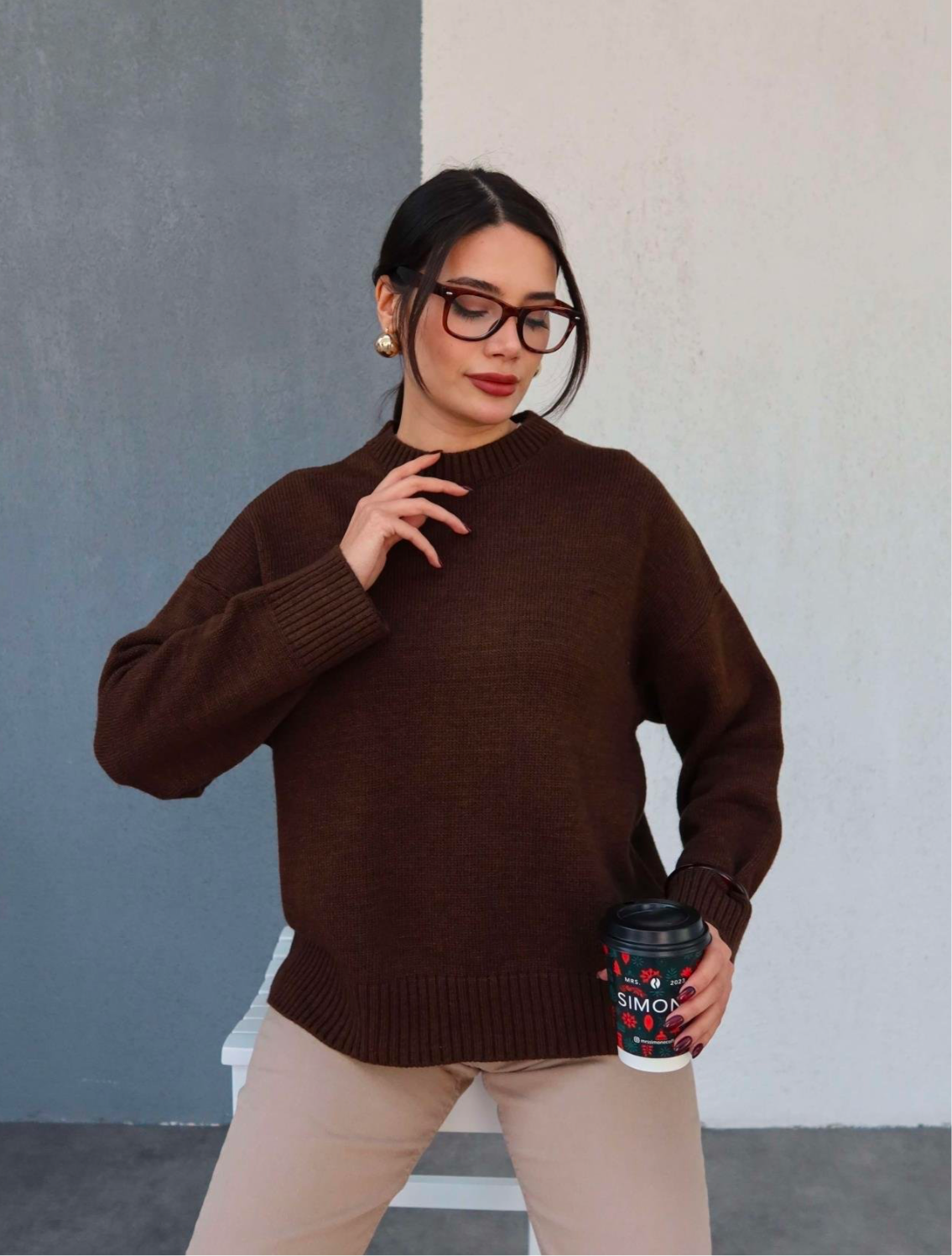 Brown Wool Sweater