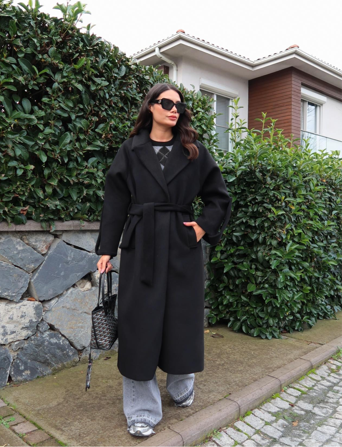 Casual Black Coat