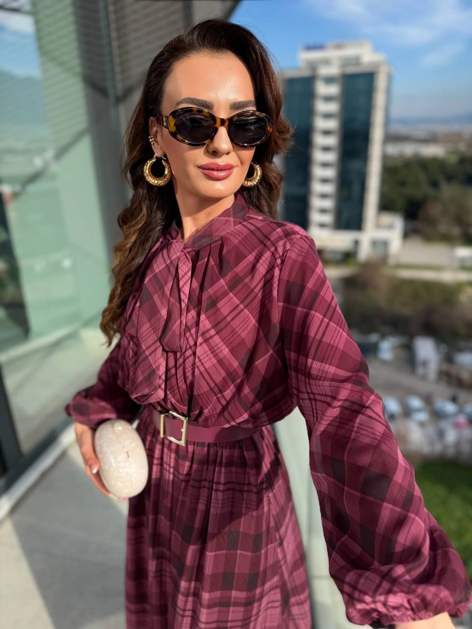 Isabella Plaid Dress