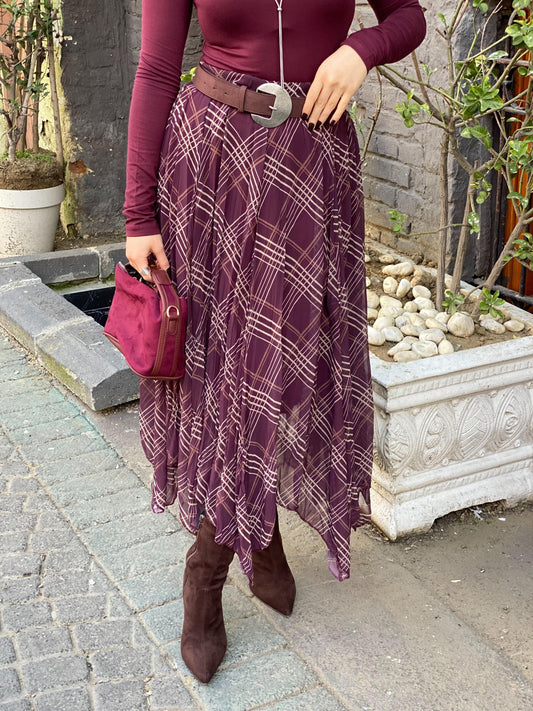 Flowy Mulberry Skirt