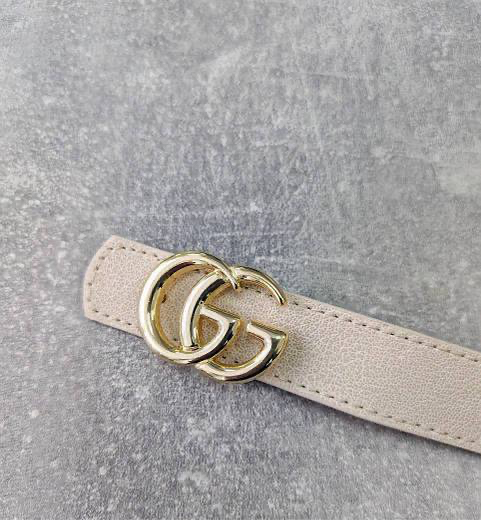 Beige GG Belt