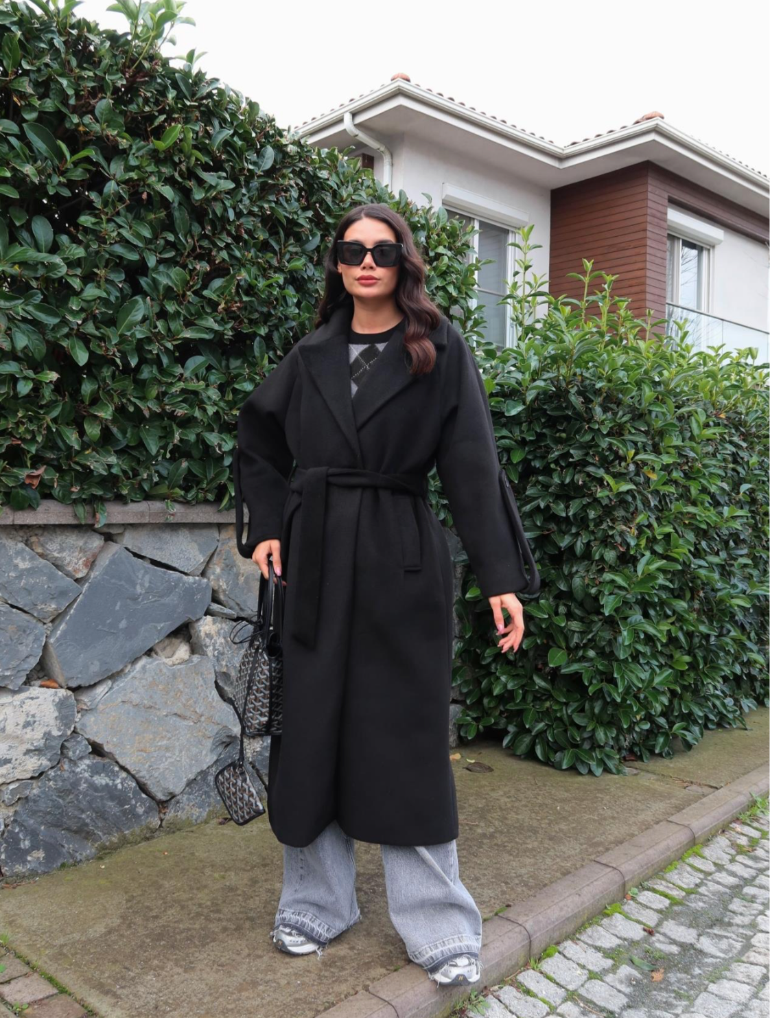 Casual Black Coat