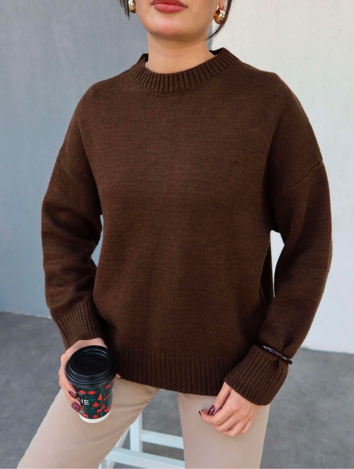 Brown Wool Sweater