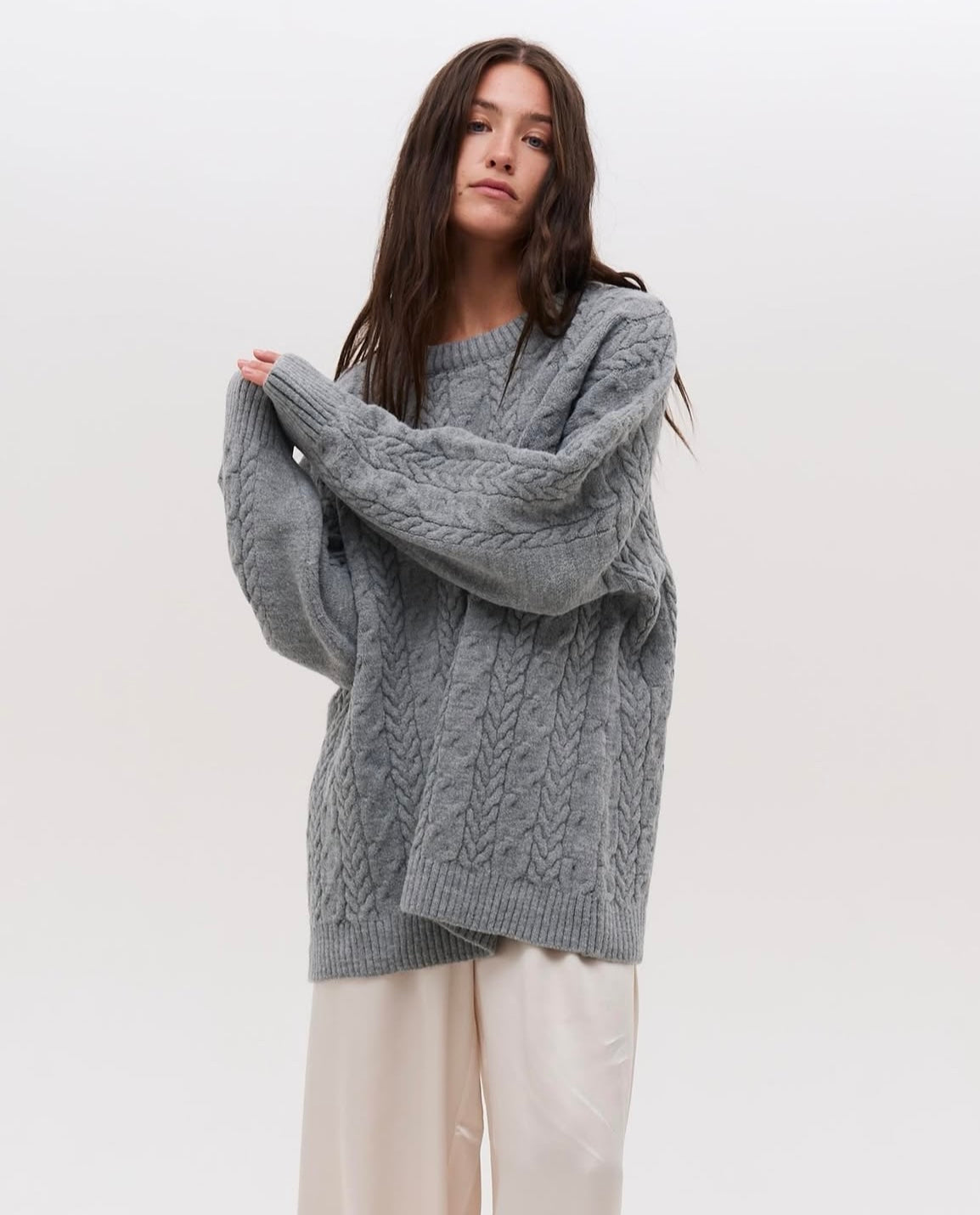 Grey knitwear
