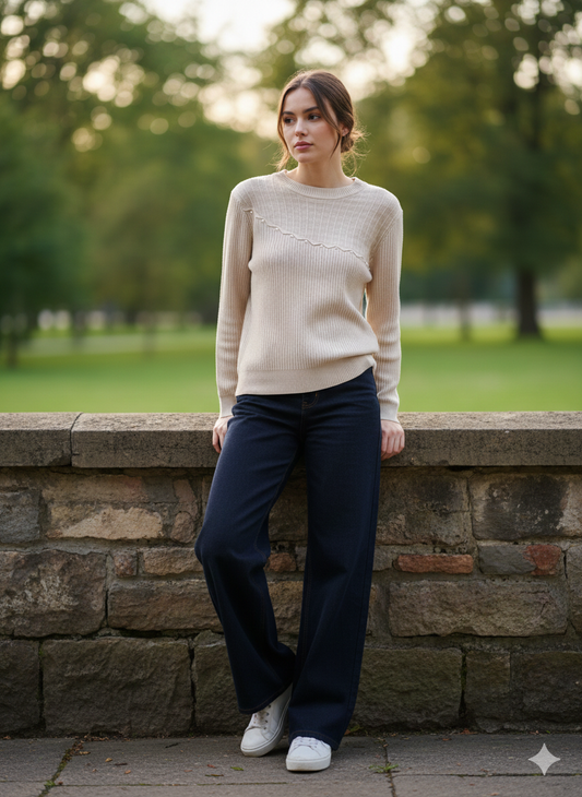 Serenity Pearls Sweater