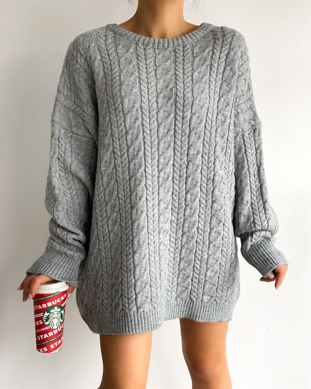 Grey knitwear