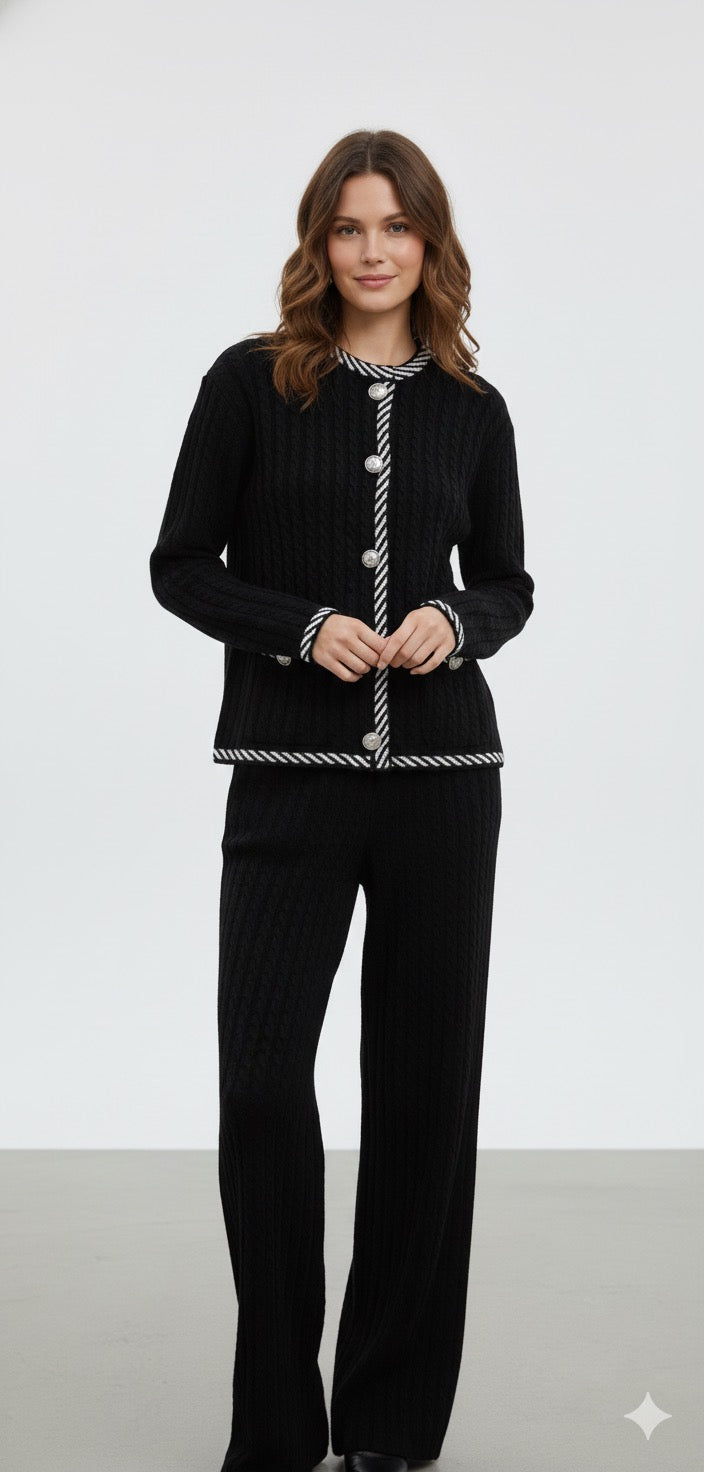 The Parisian Noir Tricot Set