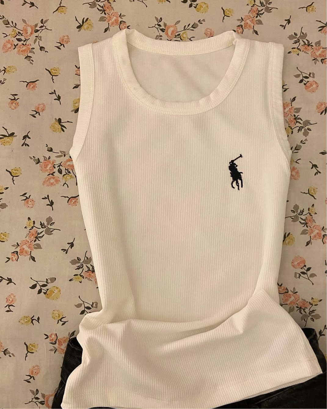 White Polo Basic Top