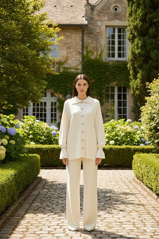 Ivory Elegance Tricot Set