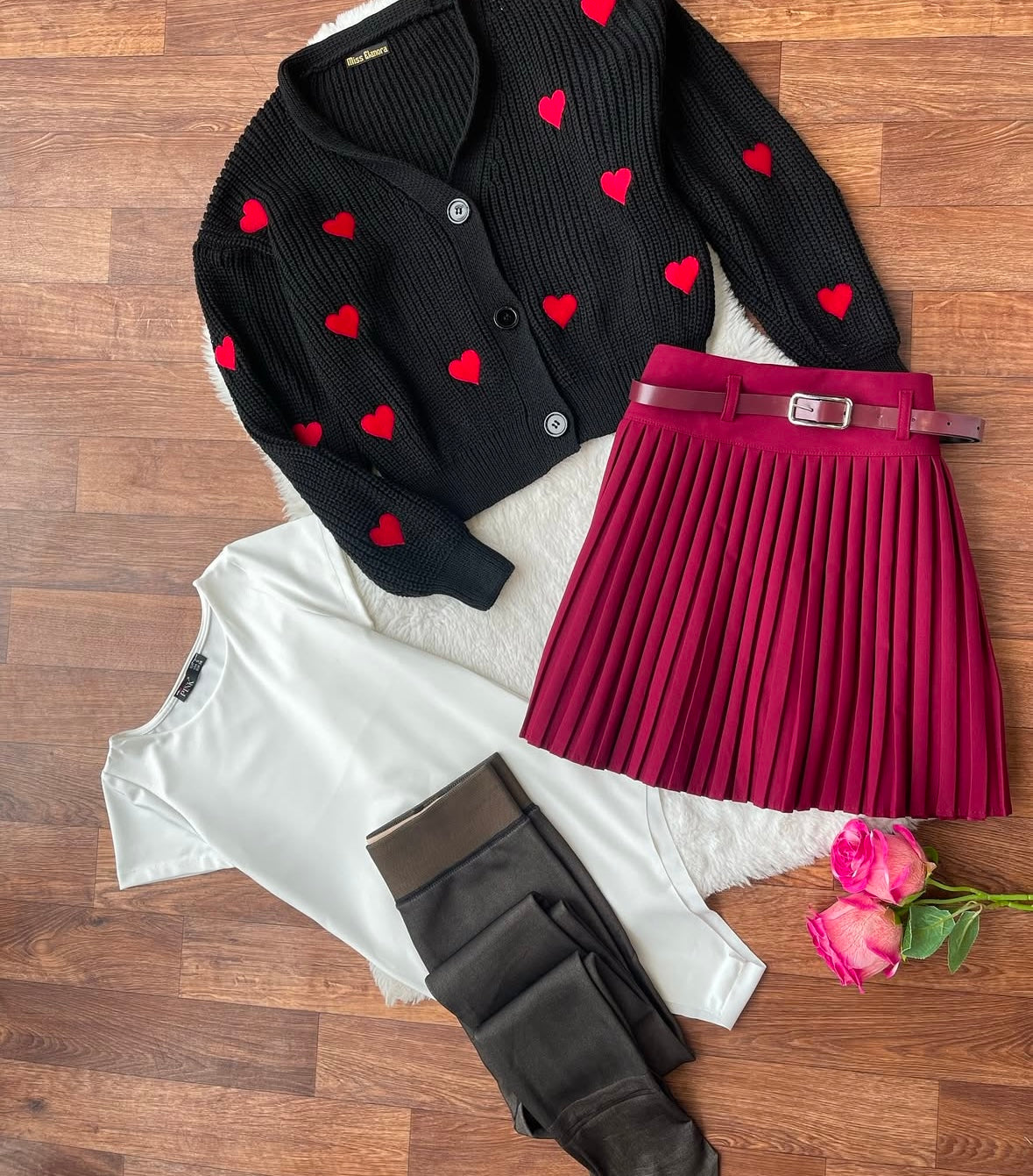 Burgundy Skirt