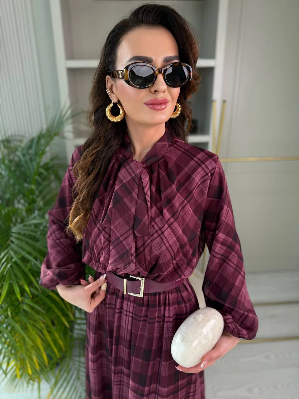 Isabella Plaid Dress