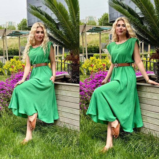 Green Casual Dress