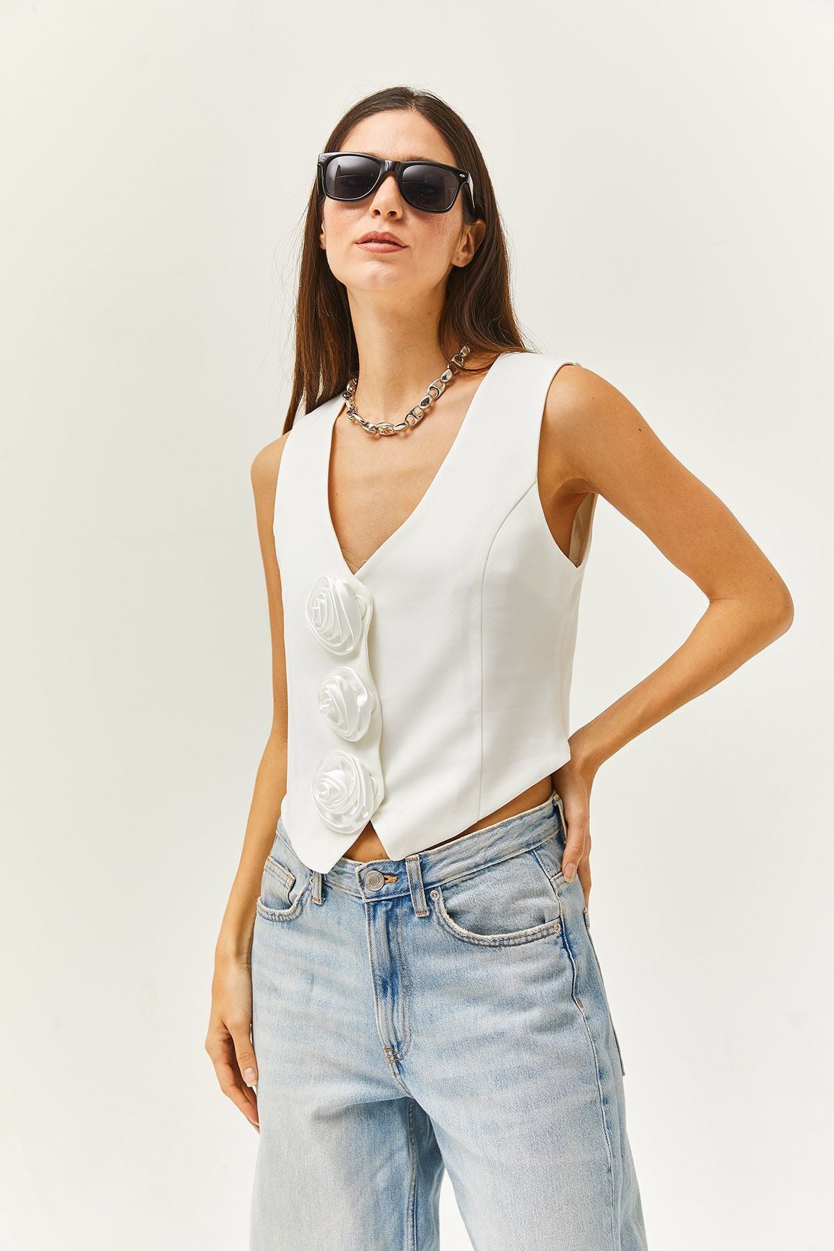 White Rose Vest