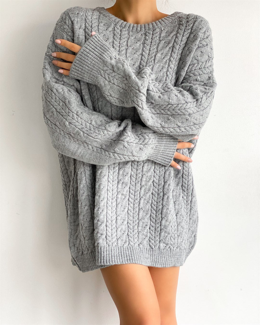 Grey knitwear