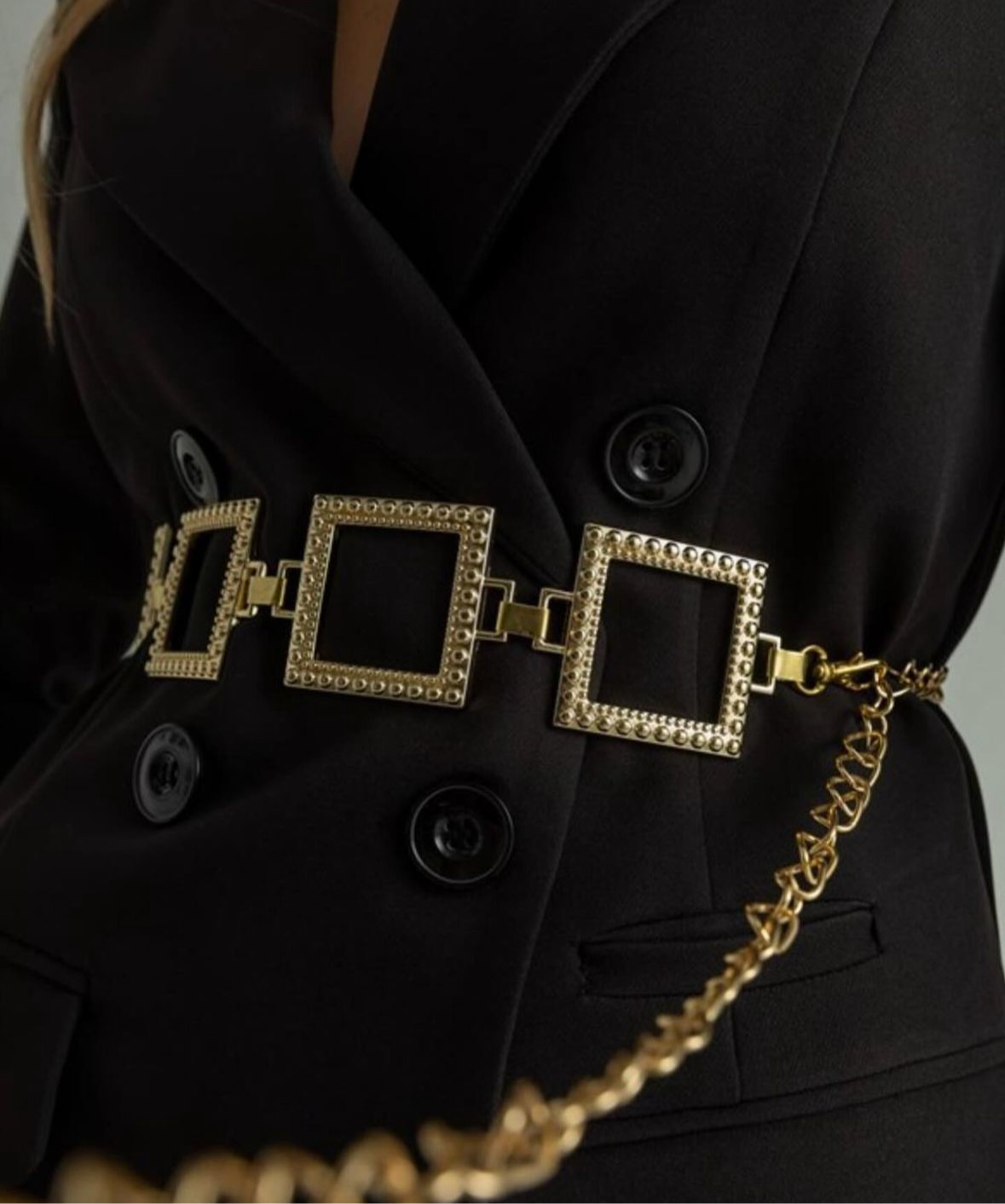 Gold Squares Belt