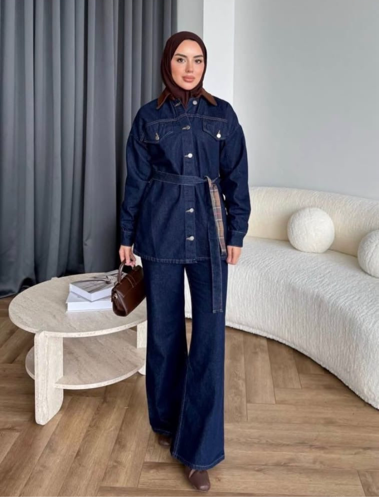 Cocoa Blue Denim Set