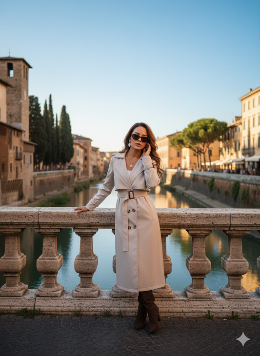 Calm Vanilla Trenchcoat