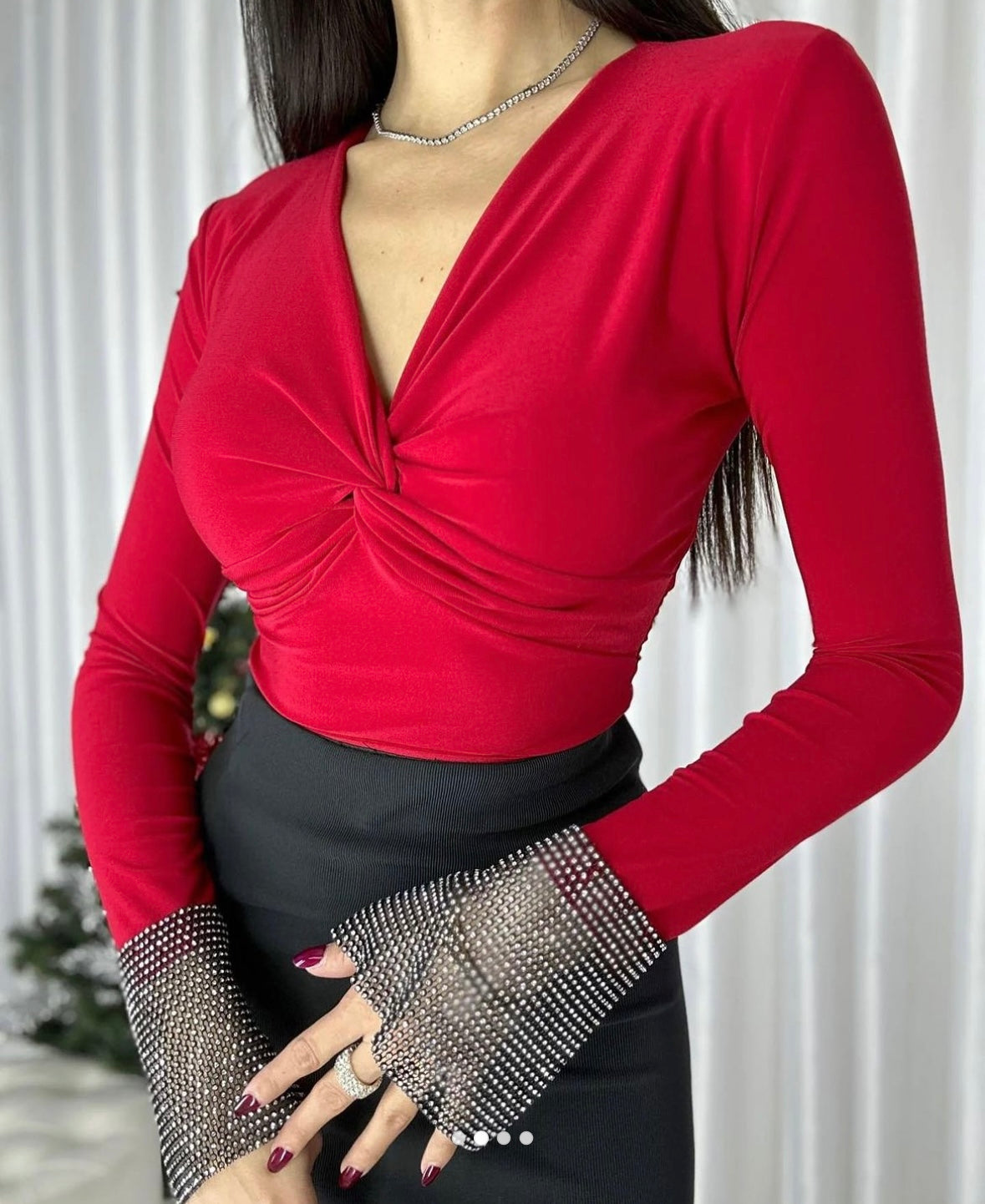 Red stylish Top