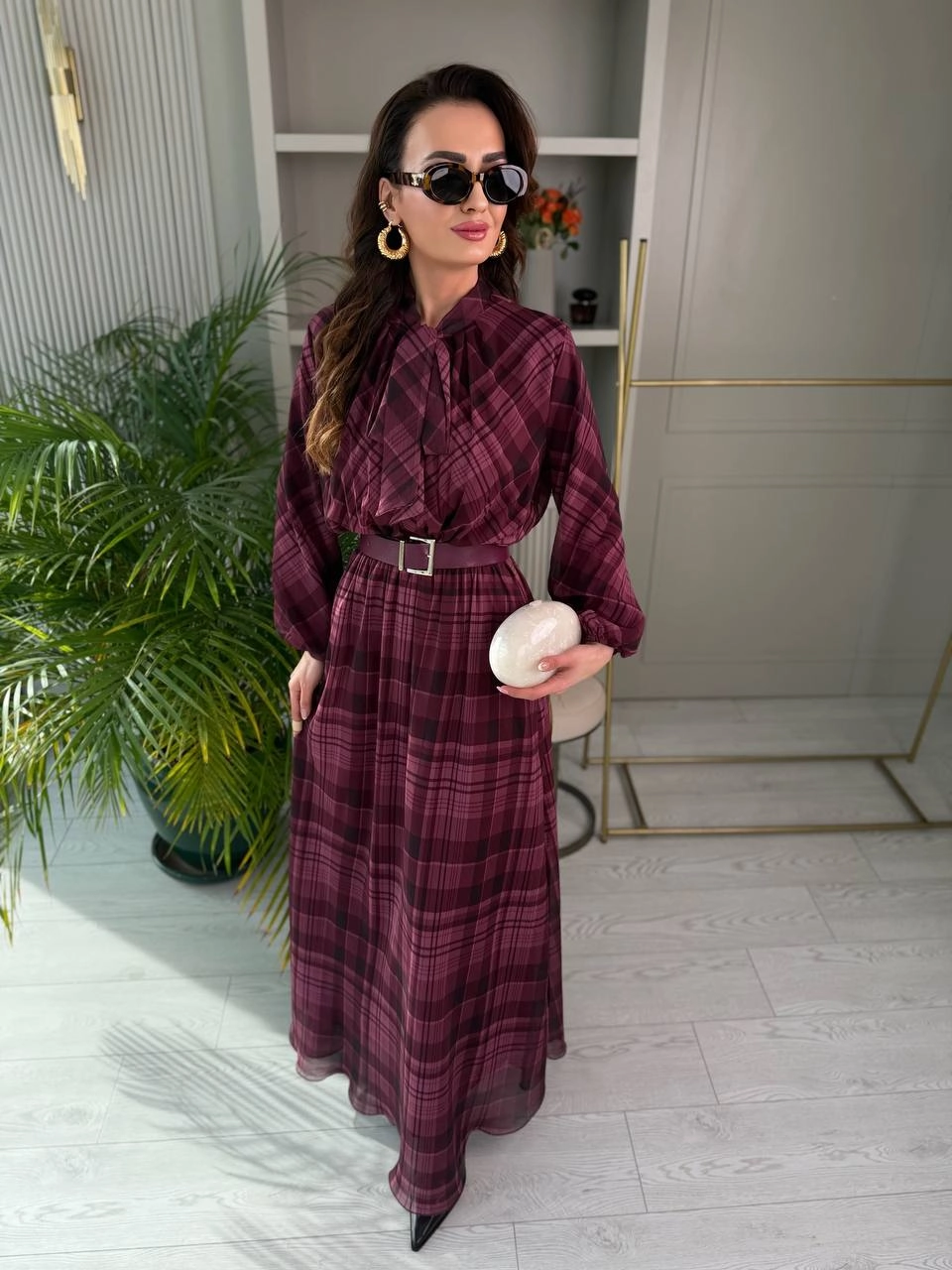 Isabella Plaid Dress