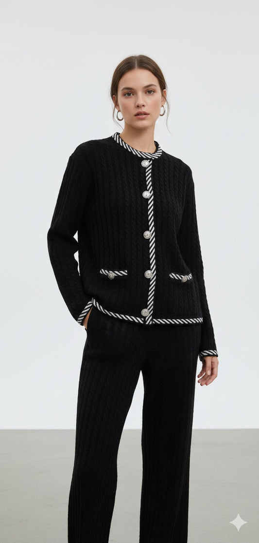 The Parisian Noir Tricot Set