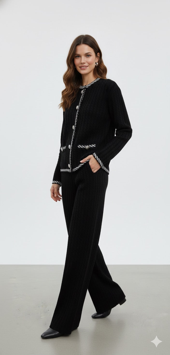 The Parisian Noir Tricot Set