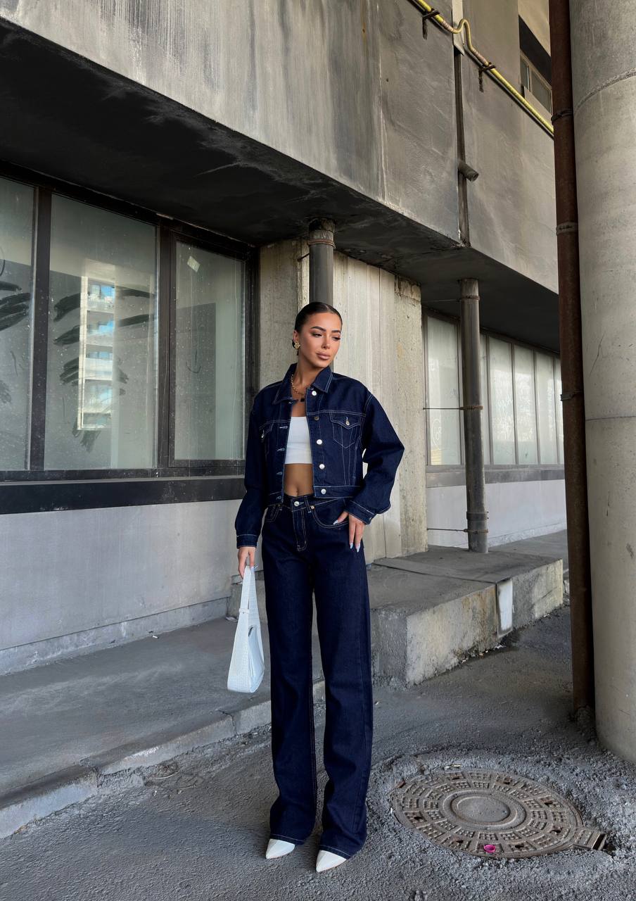 Dark Blue Jeans Jacket