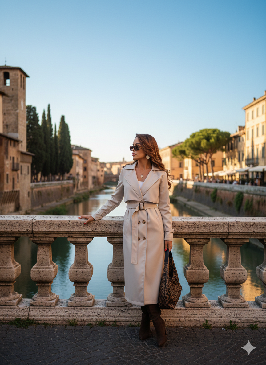 Calm Vanilla Trenchcoat