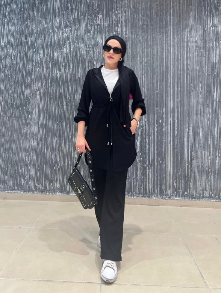 Black Soft Luxe Tracksuit