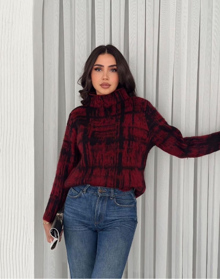 Burgundy wool Sweater
