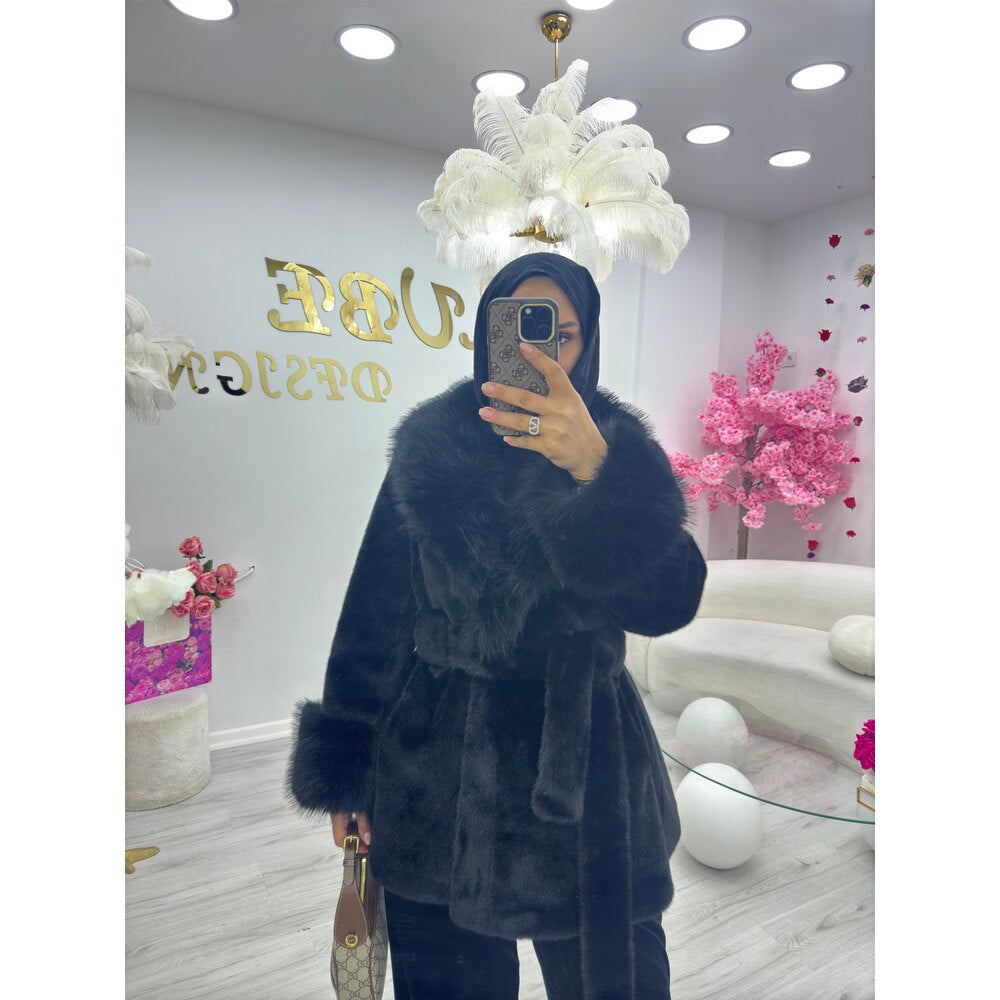 Black Fur Coat