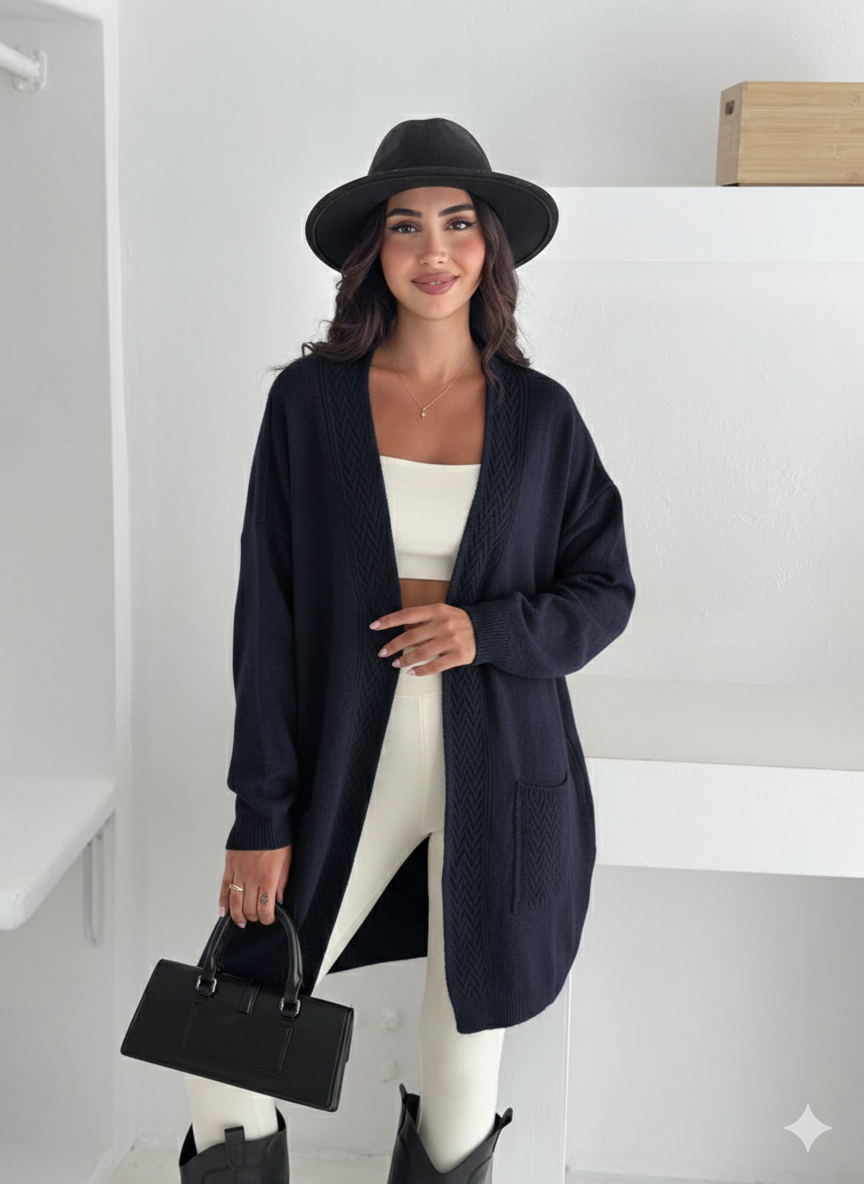 Navy Cardigan