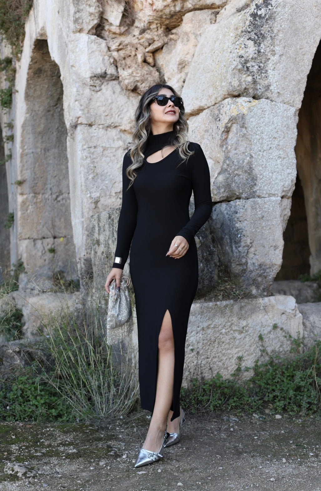 Thalia Black Dress