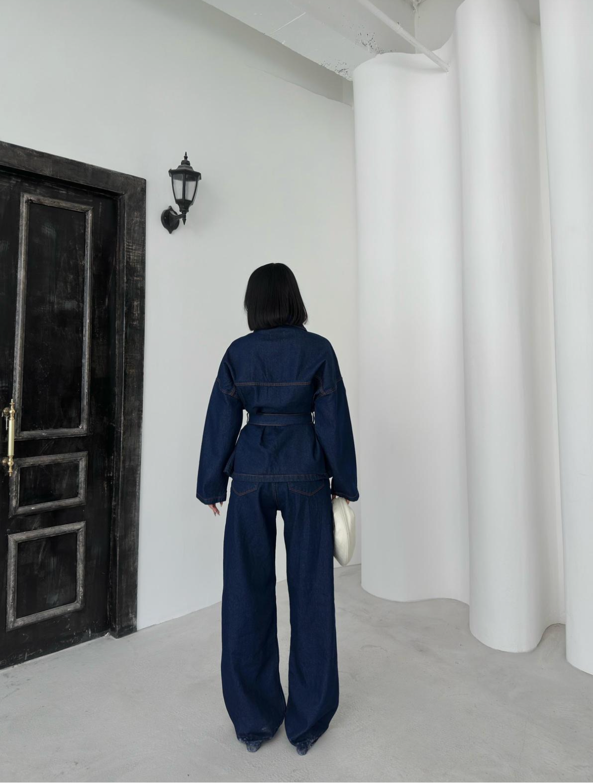 Dark Blue Soft Jeans Set