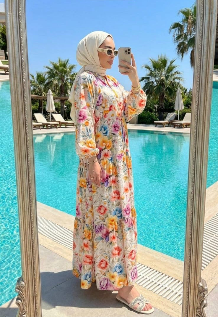 Flowerful Summer Dress