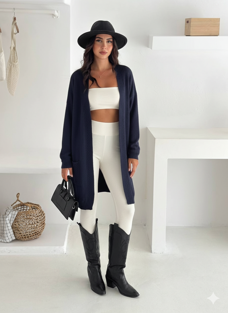 Navy Cardigan