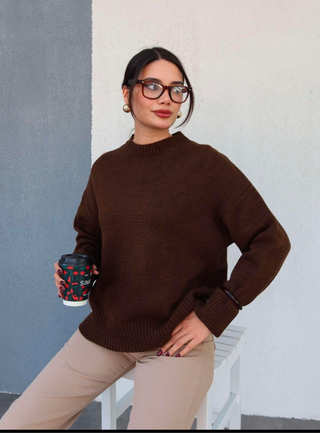 Brown Wool Sweater