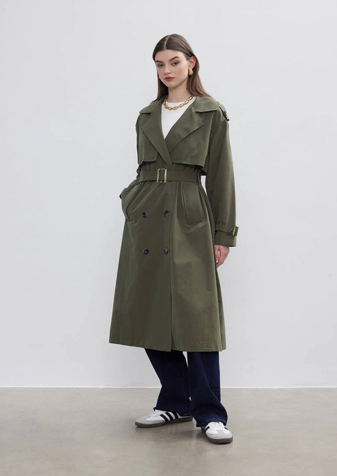 Dark Emerald Trenchcoat