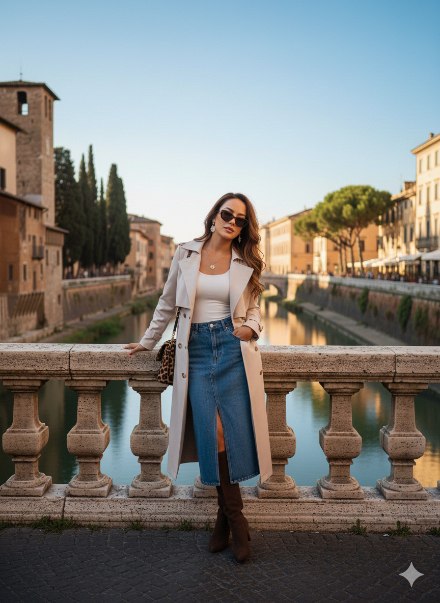 Calm Vanilla Trenchcoat