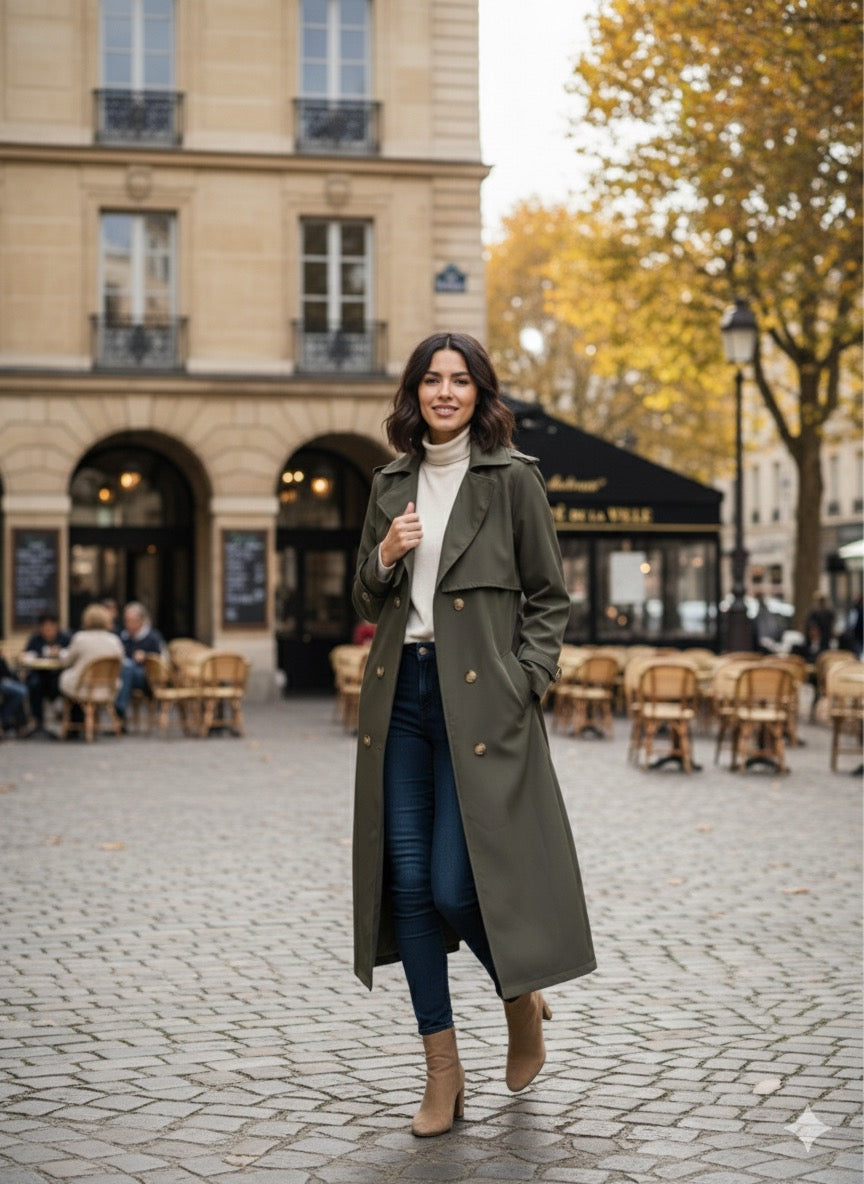 Dark Emerald Trenchcoat